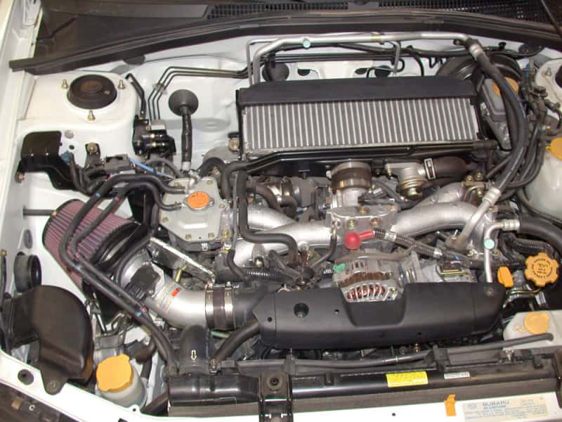 K&N Engineering — K&N 04-06 Subaru Forester XT F4-2.5L Silver Typhoon Short Ram Intake
Performance Air Inta
Air Intake System - view 3