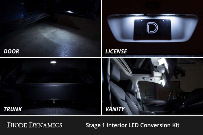 Diode Dynamics — Diode Dynamics 03-09 Toyota 4Runner Interior LED Kit Cool White Stage 2 - view 5