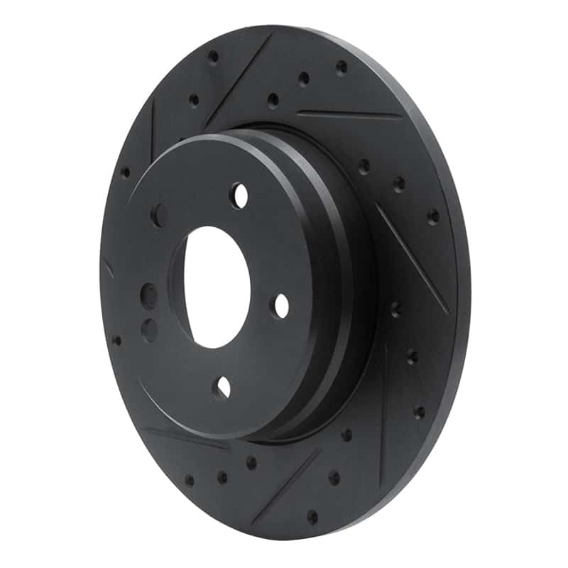 R1 Concepts — R1 98-03 Mercedes-Benz E320 Rear Left Drilled & Slotted Black Brake Rotor
R1 Brake Rotor Drill - view 2