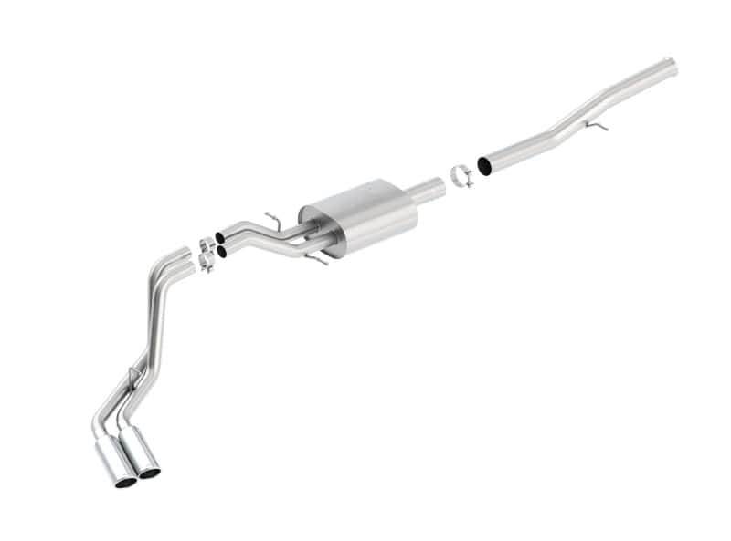 Borla — Borla 14 Silv/Sierra 1500 EC Std/CC Short 143.5in WB ATAK Dual Rolled Side Exit Cat-Back Exhaust
Cat-Back System
ExhstSysKt - view 1
