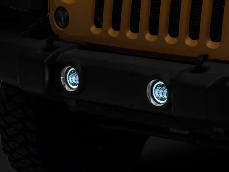 Raxiom — Raxiom 07-18 Jeep Wrangler JK Axial Series Halo LED Fog Lights- Amber
Lights - view 8