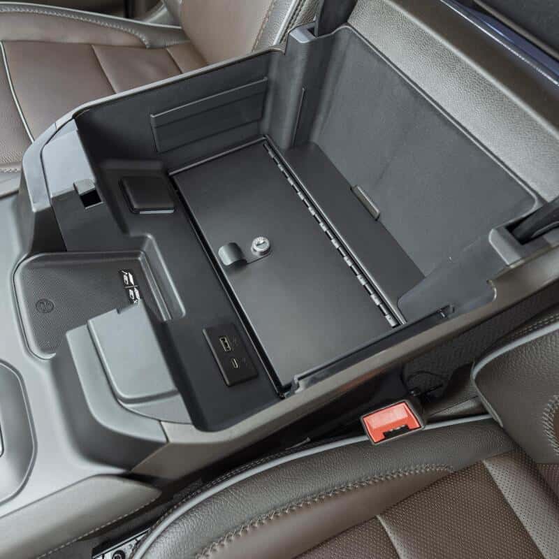 Tuffy Products — Tuffy Console Safe W/ Keyed Lock For Chevrolet Silverado W/ Wireless Charging Pad Console
Console Safe - view 4