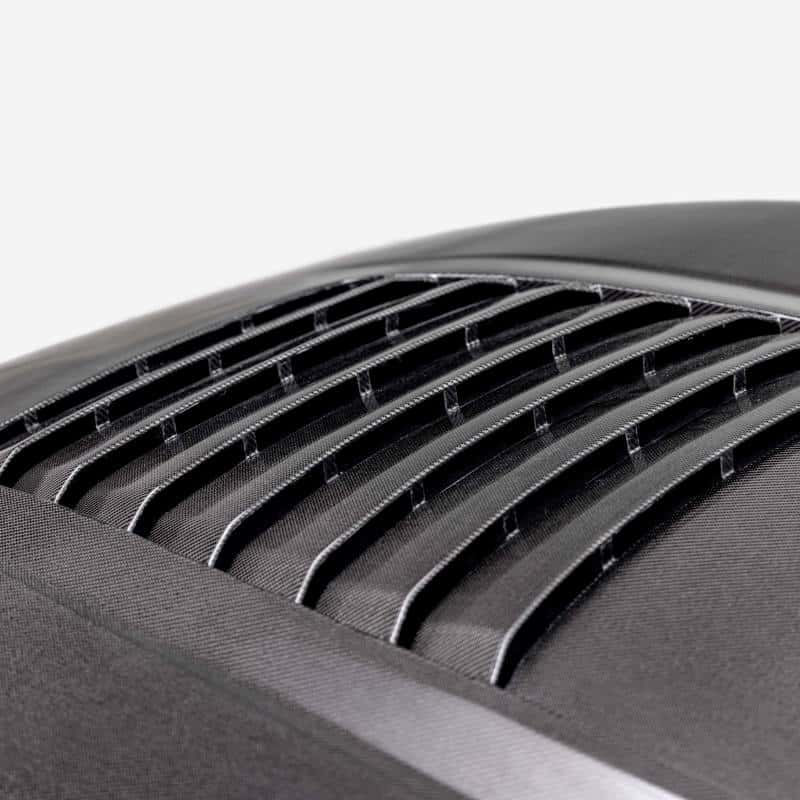 Anderson Composites — Anderson Composites 2024 Ford Mustang S650 Double-Sided Carbon Fiber Hood - view 5
