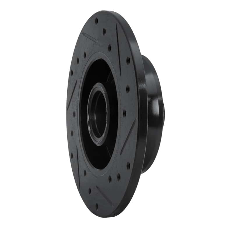 R1 Concepts — R1 92-98 Volkswagen Passat (USA/Canada) Rear Left Drilled & Slotted Black Brake Rotor
R1 Brake Rotor Drill - view 4