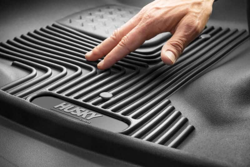 Husky Liners — Husky Liners 19-23 Chevy Silverado 1500 CC X-Act Contour Black 2nd Seat Floor Liners (Full Coverage) - view 15