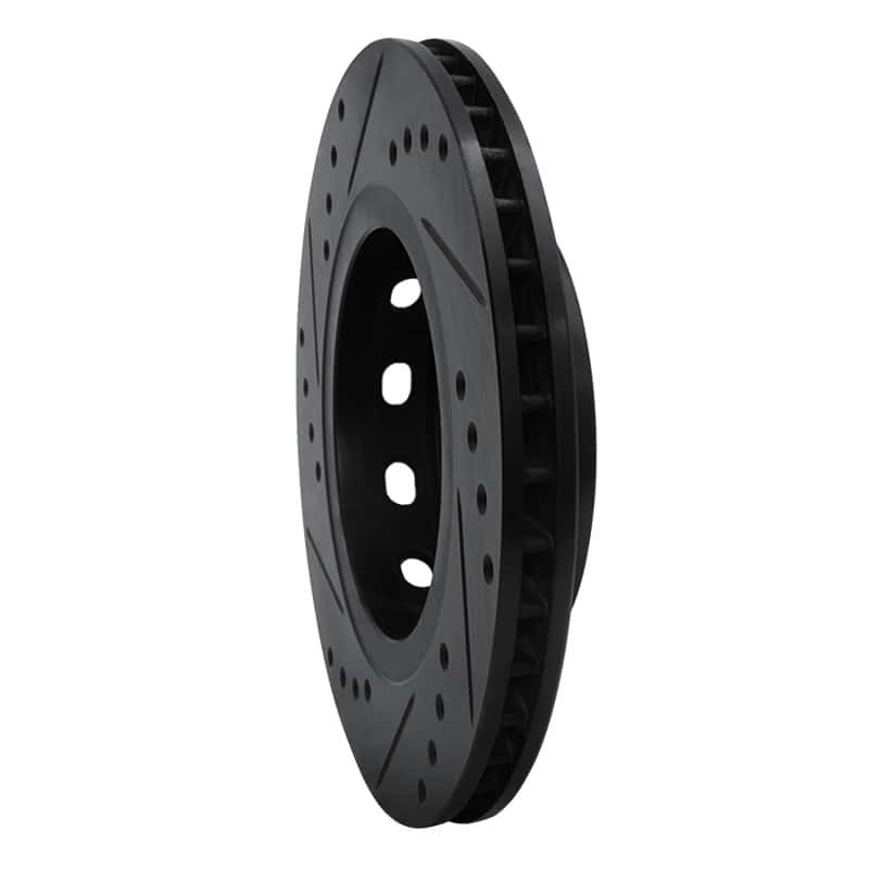 R1 Concepts — R1 00-02 Audi S4 Rear Right Drilled & Slotted Black Brake Rotor
R1 Brake Rotor Drill - view 4
