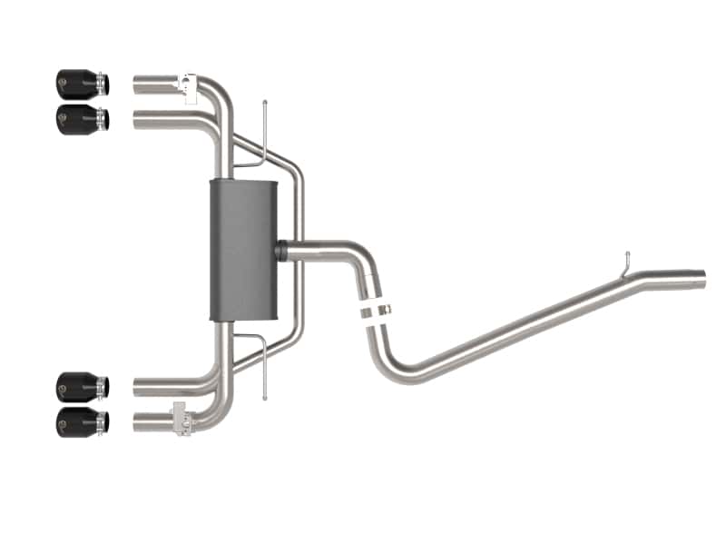 aFe — aFe MACHForce XP 3in-2.5in 304SS Exhaust Cat-Back 15-20 Audi S3 L4-2.0L (t) - Black Tips
Cat-Back Exhaust - view 2