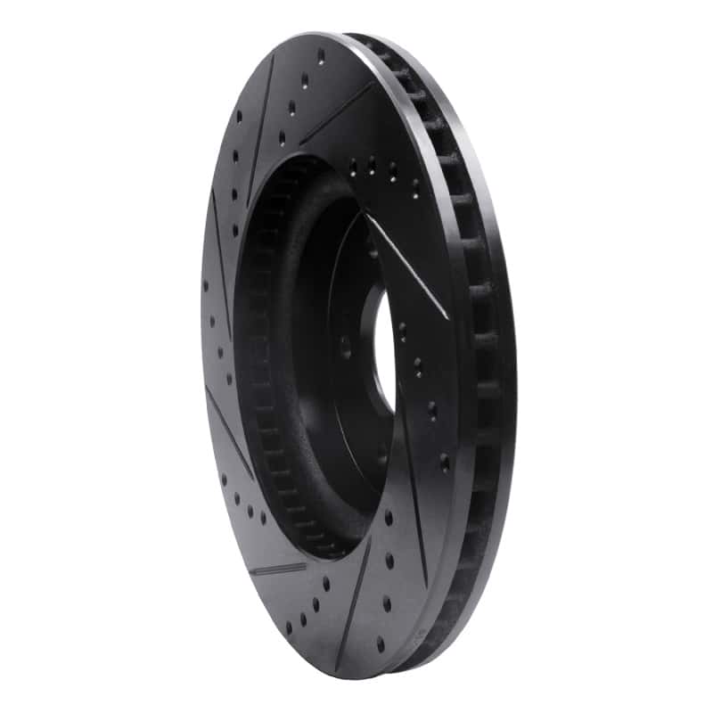 R1 Concepts — R1 18-23 Genesis G70 Front Right Drilled & Slotted Black Brake Rotor
R1 Brake Rotor Drill - view 4