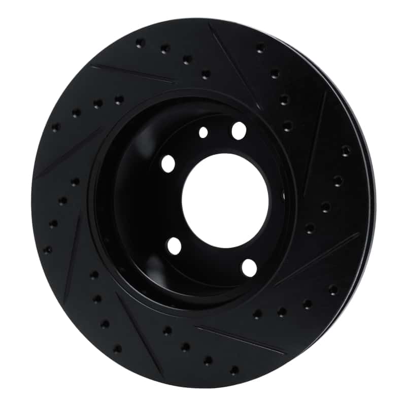 R1 Concepts — R1 82-89 BMW 635CSI Front Left Drilled & Slotted Black Brake Rotor
R1 Brake Rotor Drill - view 4