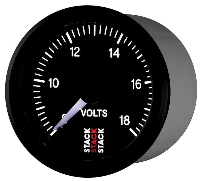 AutoMeter — Autometer Stack 52mm 8-18V Pro Stepper Motor Battery Voltage Gauge - Black
Ga Volt Stpr Blk 18v - view 3