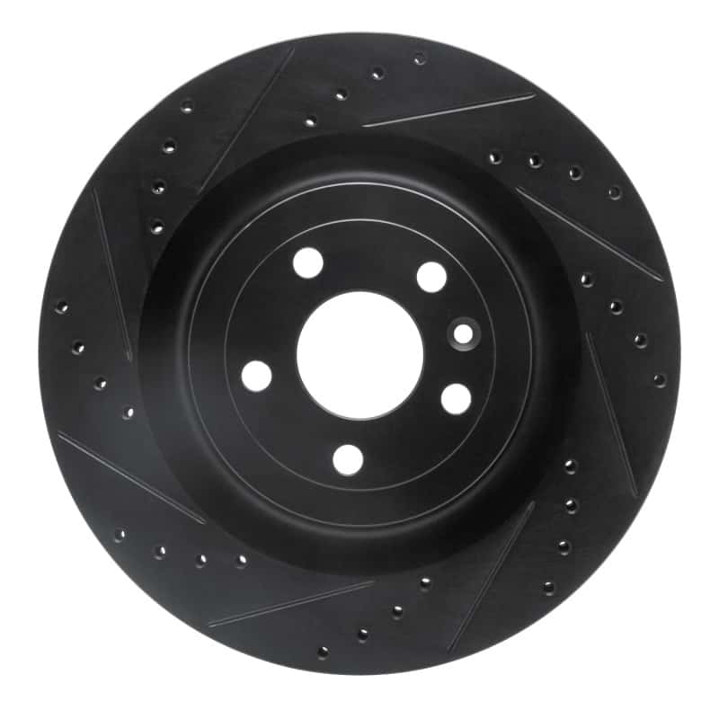 R1 Concepts — R1 13-19 Ford Police Interceptor Sedan Front Left Drilled & Slotted Black Brake Rotor
R1 Brake Rotor Drill - view 1