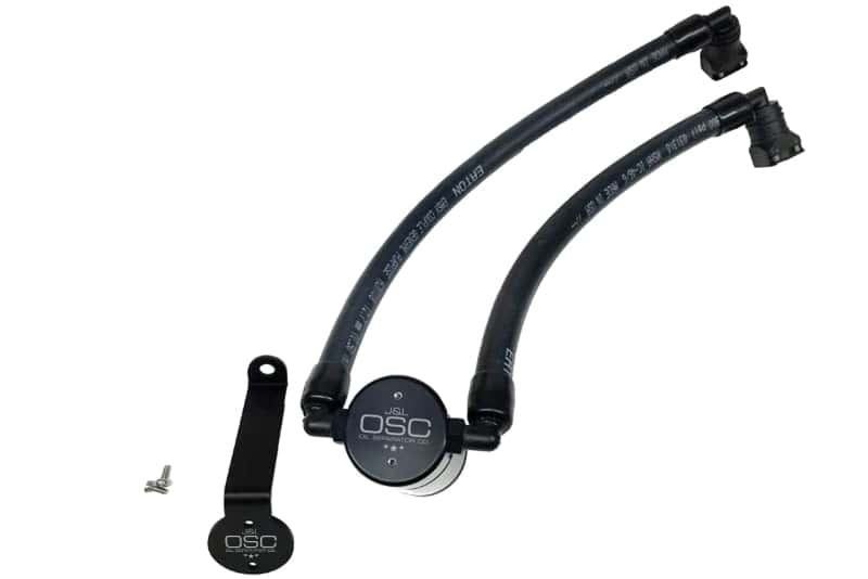 J&L — J&L 2015-2024 Ford Edge Sport/ST Passenger Side Oil Separator 3.0 - Black Anodized
Oil Separator - view 1