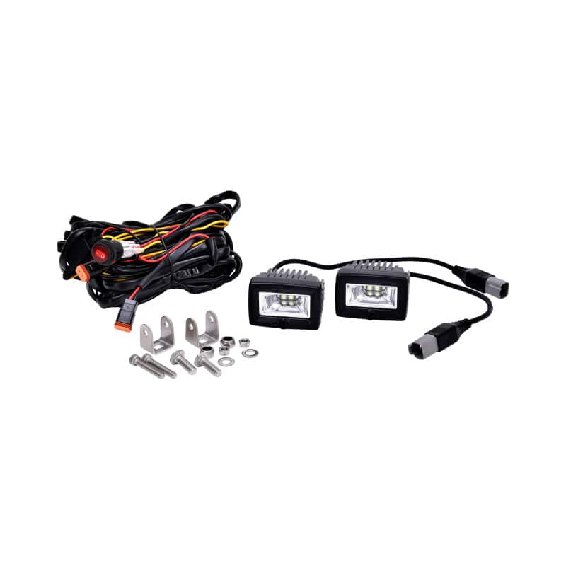 KC HiLiTES — KC HiLiTES C-Series 2in. C2 LED Light 20w Area Flood Beam (Pair Pack System) - Black
C-Series LEDs - view 9
