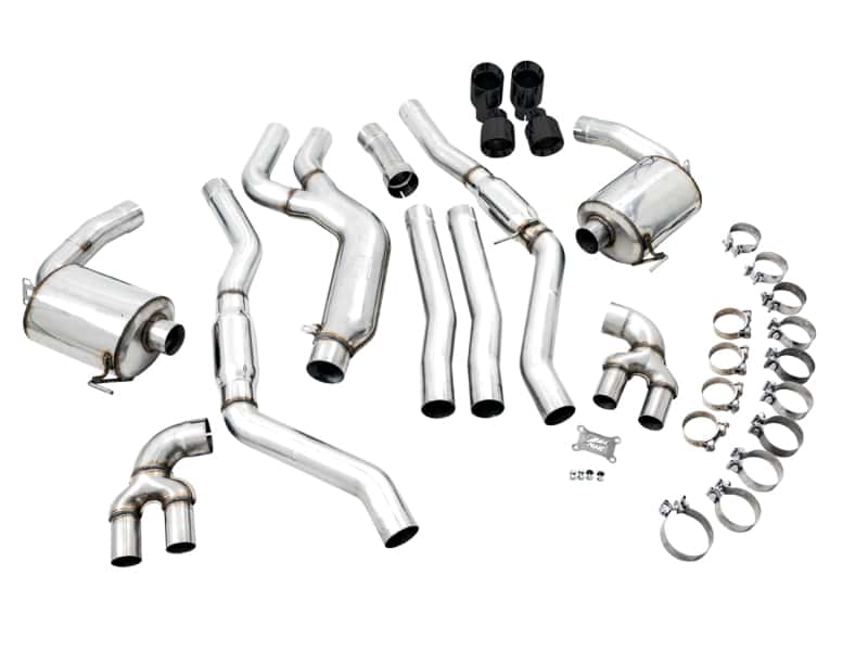 AWE Tuning — AWE Tuning 2019+ BMW M340i (G20) Resonated Touring Edition Exhaust - Quad Diamond Black Tips
Touring Exhaust - view 4