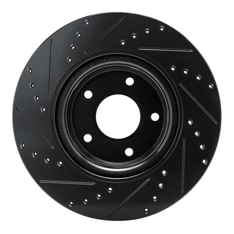 R1 Concepts — R1 05-06 Pontiac GTO Front Right Drilled & Slotted Black Brake Rotor
R1 Brake Rotor Drill - view 5