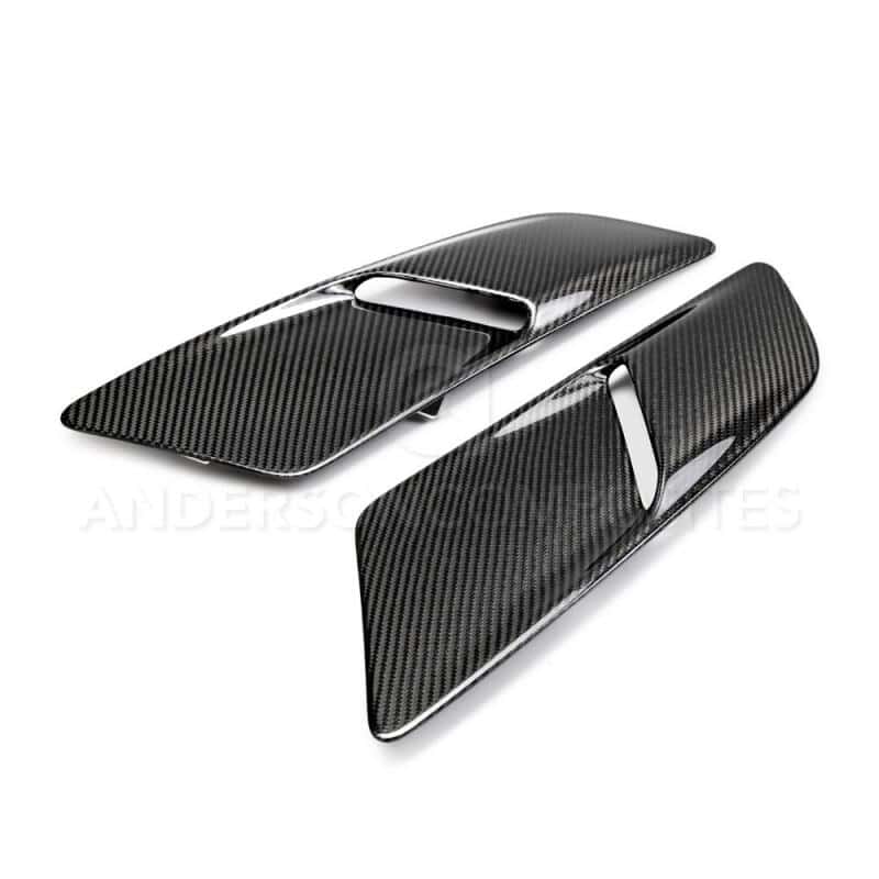 Anderson Composites — Anderson Composites 15-17 Ford Mustang GT Type-OE Hood Vents - view 3
