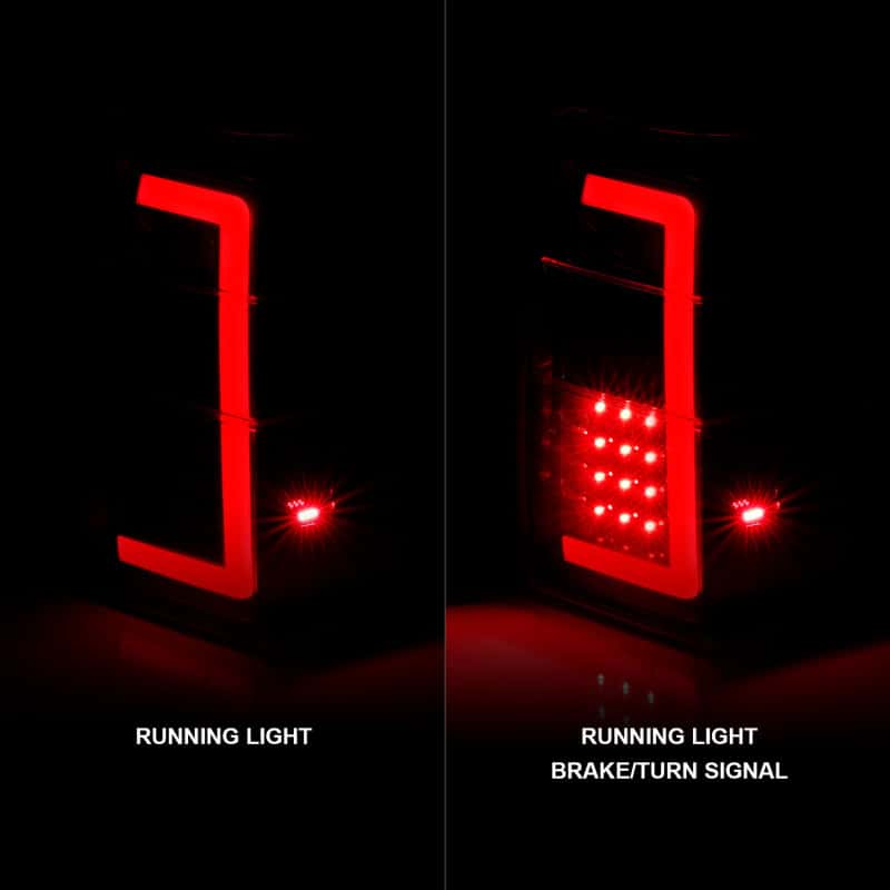 ANZO — ANZO 07-17 Ford Expedition LED Taillights w/ Light Bar Black Housing Smoke Lens - view 9