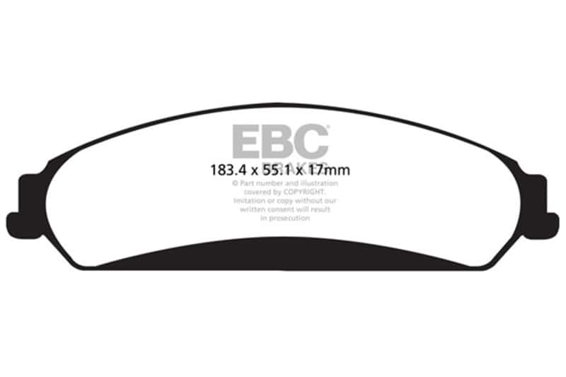 EBC — EBC 2011+ Chrysler 300C 5.7L Bluestuff Front Brake Pads
Disc Brake Pad - view 4