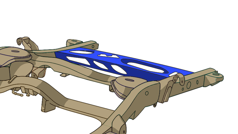 RustBuster — Rustbuster Spare Tire Crossmember - view 2