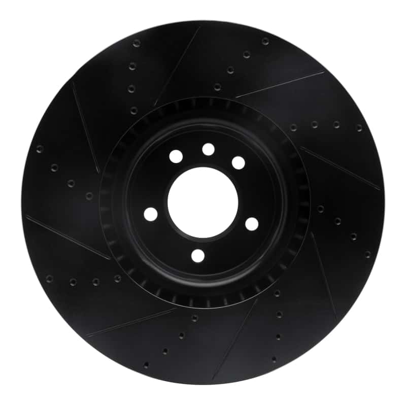 R1 Concepts — R1 18-25 Land Rover Range Rover Front Right Drilled & Slotted Black Brake Rotor
R1 Brake Rotor Drill - view 5
