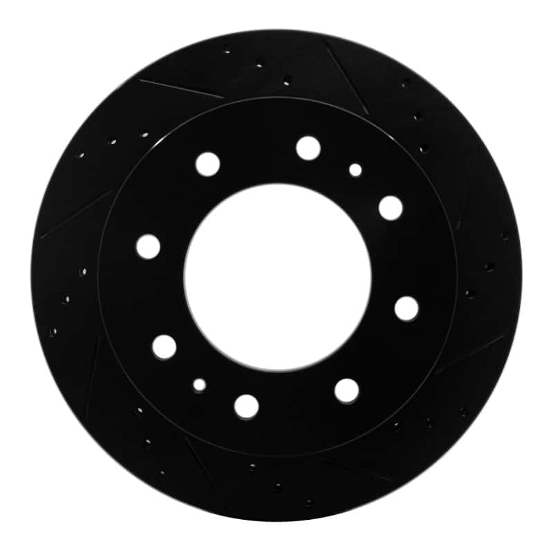 R1 Concepts — R1 11-25 Chevrolet Silverado 3500 HD Rear Right Drilled & Slotted Black Brake Rotor
R1 Brake Rotor Drill - view 1