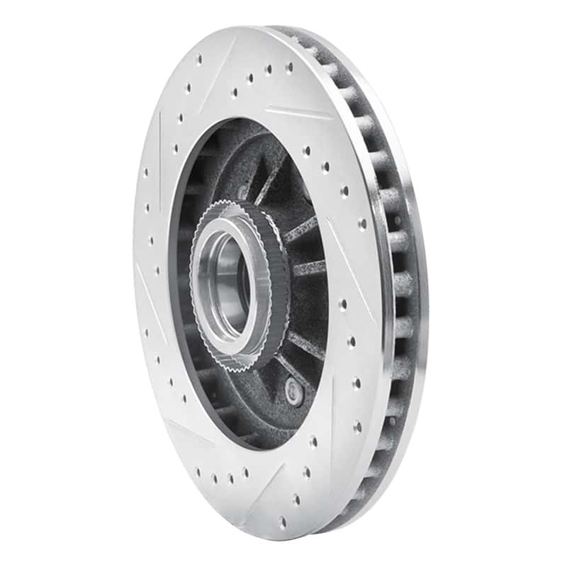 R1 Concepts — R1 97-00 Ford F-150 RWD Front Right Drilled & Slotted Silver Brake Rotor
R1 Brake Rotor Drill - view 4