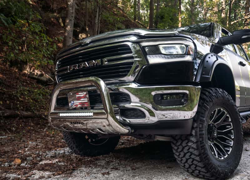 LUND — Lund 2019 RAM 1500 Bull Bar w/Light & Wiring - Polished
BULL BAR W-LED LIGHT
Bull Bar - view 7