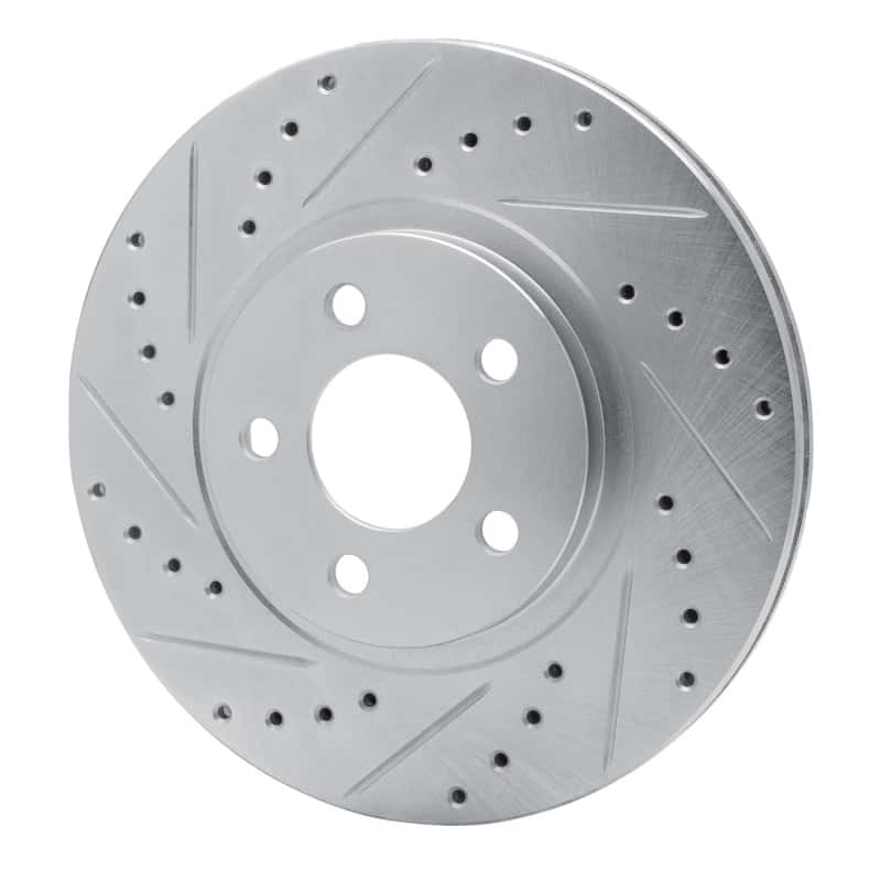 R1 Concepts — R1 01-10 Chrysler PT Cruiser Front Left Drilled & Slotted Silver Brake Rotor
R1 Brake Rotor Drill - view 2