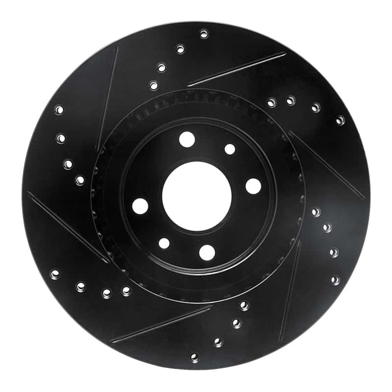R1 Concepts — R1 2012-2019 Fiat 500E Front Right Drilled & Slotted Black Brake Rotor
R1 Brake Rotor Drill - view 5
