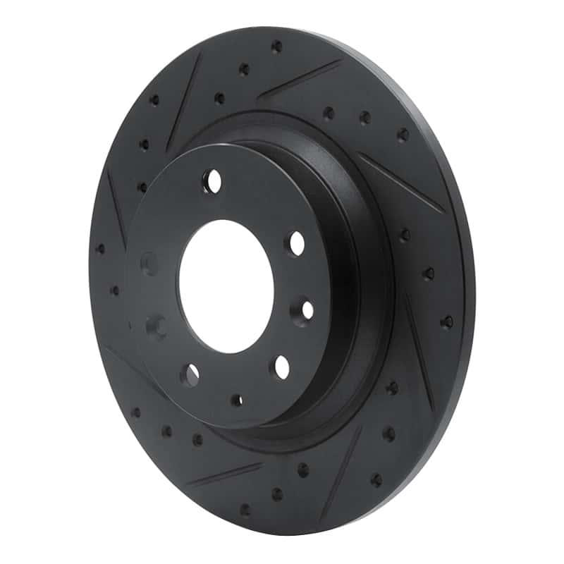 R1 Concepts — R1 98-15 Ford Fusion Rear Left Drilled & Slotted Black Brake Rotor
R1 Brake Rotor Drill - view 2