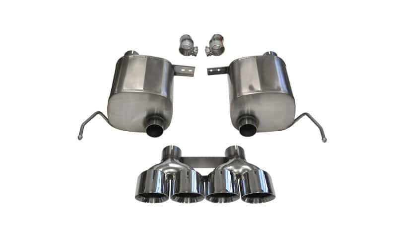 CORSA Performance — Corsa 2014-2019 Corvette C7 Coupe 6.2L V8 AT/MT 2.75in Valve-Back Dual Rear Exit Polished Sport Exht
Exhaust - view 3