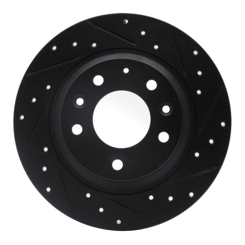 R1 Concepts — R1 98-15 Ford Fusion Rear Right Drilled & Slotted Black Brake Rotor
R1 Brake Rotor Drill - view 1