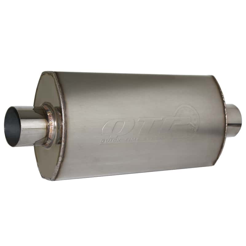 QTP — QTP 2.5in Weld-On 304SS AR3 Muffler - view 3