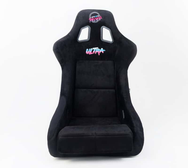 NRG — NRG FRP Bucket Seat ULTRA Edition - Large (Black Alcantara/Gold Glitter Back) - view 1