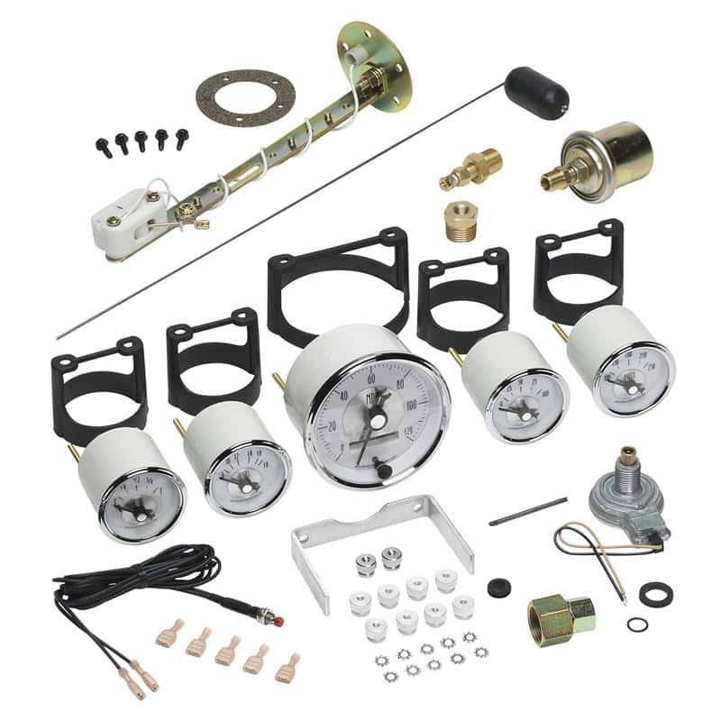 AutoMeter — Autometer Prestige Series Pearl 5 Piece Gauge Kit
PRESTIGE WHITE 5 PC. - view 1