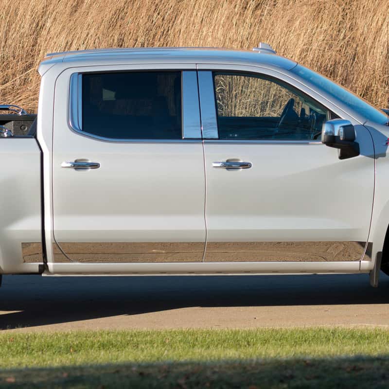 Putco — Putco 07-13 Silverado Crew Cab 6.5 Short Box - 6in Wide - 14pcs Stainless Steel Rocker Panels
Rocker Panel Molding - view 7