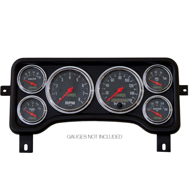 AutoMeter — Autometer Jeep TJ/XJ Direct Fit Dash Panel 6 Gauge 3 3/8in x2 / 2 1/16in x4
JEEP TJ DIRECT FIT G - view 4