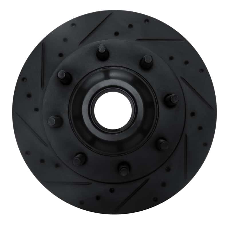 R1 Concepts — R1 95-07 Ford E-350 Econoline Club Wagon Front Left Drilled & Slotted Black Brake Rotor
R1 Brake Rotor Drill - view 1