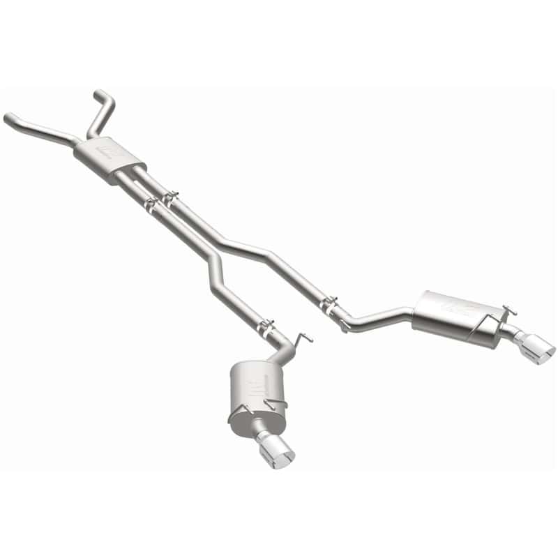 Magnaflow — MagnaFlow Cat-Back Stainless Dual Split Rear Exit 4in Polished Tips 11-15 Chevy Camaro 3.6L V6
Cat-Back - view 4