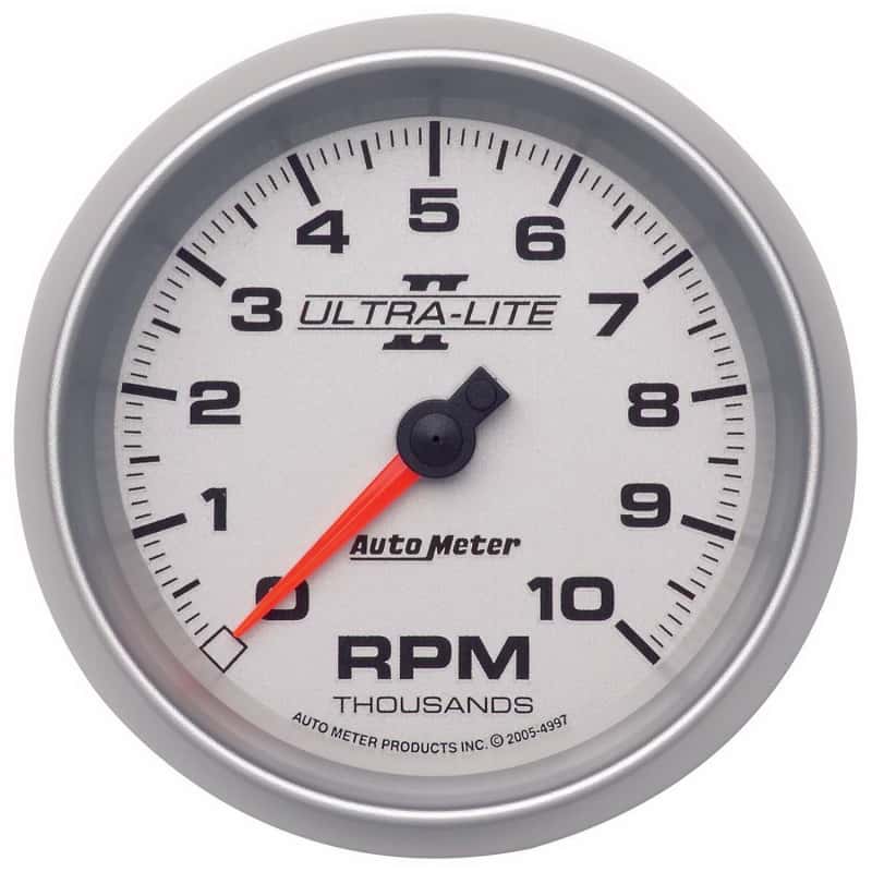 AutoMeter — Autometer Ultra-Lite II 3-3/8in 10000 RPM In-Dash Tachometer
3-3/8" TACH, 10,000 - view 1