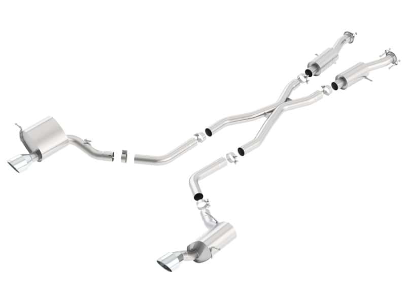 Borla — Borla 2015 Jeep Grand Cherokee SRT8 S-Type Dual Round Rolled Exit Catback Exhaust
Cat-Back System
ExhstSysKt - view 3