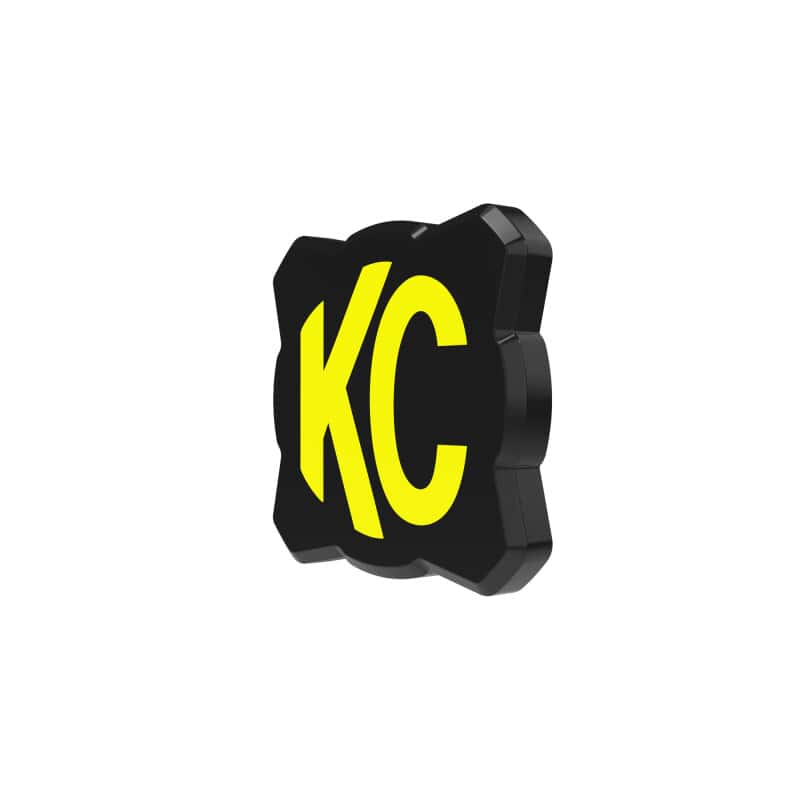 KC HiLiTES — KC HiLiTES FLEX ERA 1 Single Light Cover ONLY (Black/Yellow KC Logo) - view 8