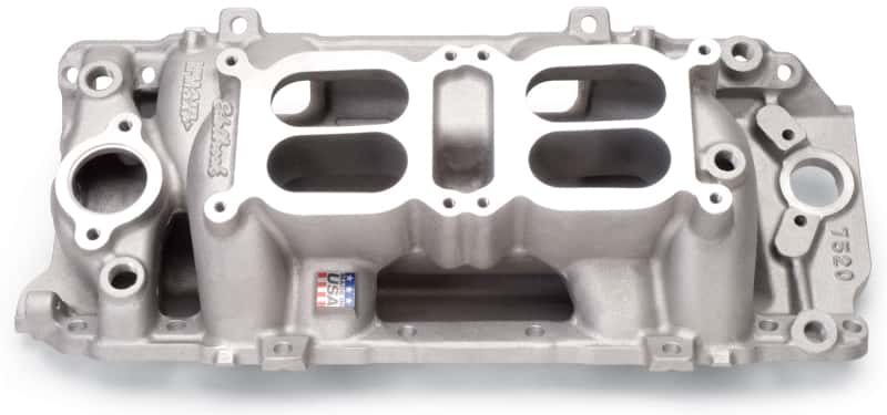 Edelbrock — Edelbrock Manifold Dual Quad RPM Air Gap BB Chevy Oval Port
MANIFOLD - view 2