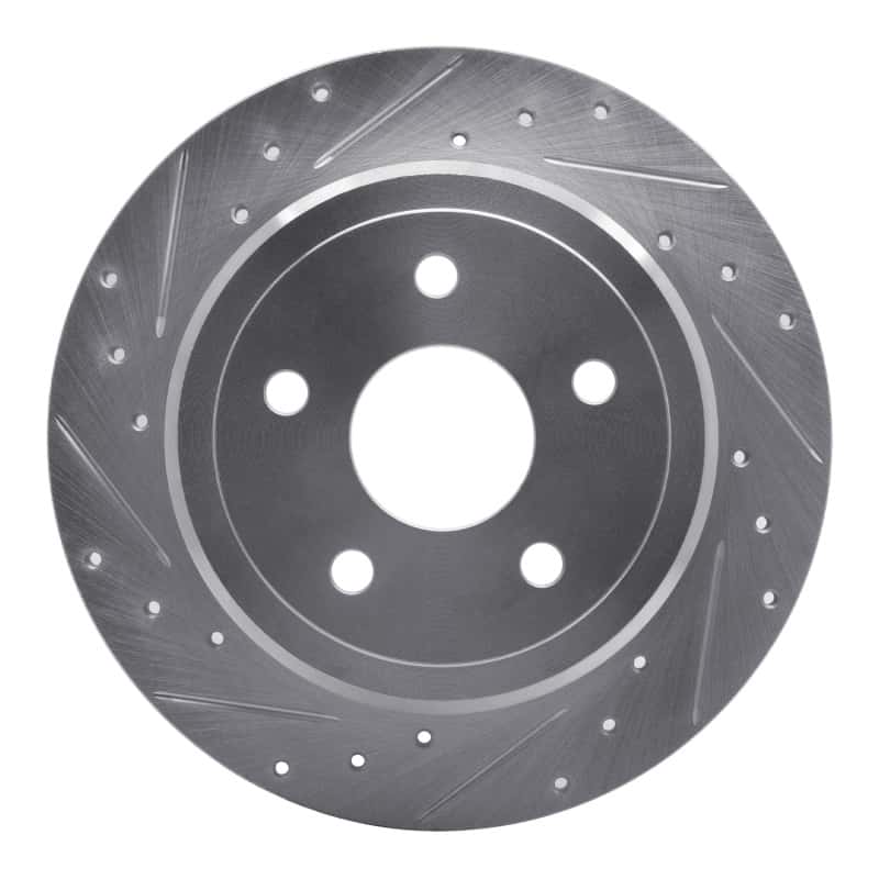 R1 Concepts — R1 05-10 Jeep Commander Rear Left Drilled & Slotted Silver Brake Rotor
R1 Brake Rotor Drill - view 1