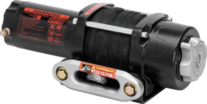 QuadBoss — QuadBoss Winch Kit - 39ft x 7/32in Synthetic Rope - 3.5hp - Hawse Fairlead - Wired Remote - 3500lb - view 2