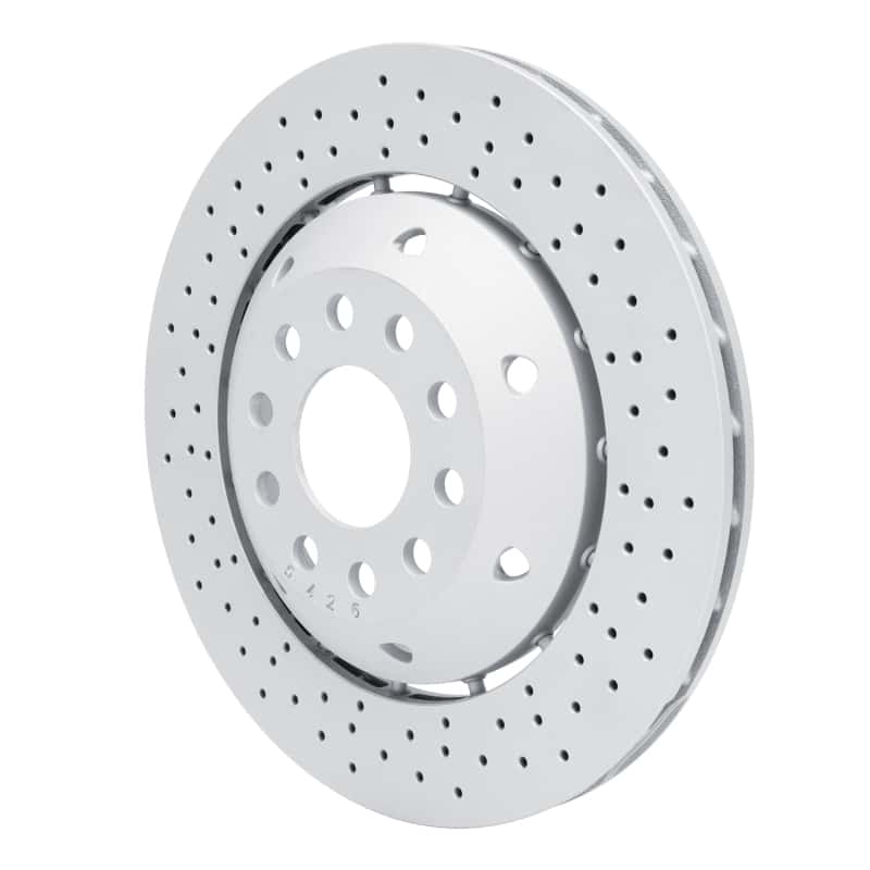 DFC — DFC 03-04 Audi RS6 Left Rear Drilled Hi-Carbon Alloy Geomet Coated Rotor
DFC Brake Rotor - view 2
