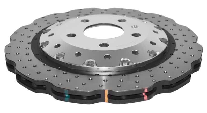 DBA — DBA 13-16 Audi RS5 (w/Scalloped edge Iron Discs) Rear 5000 Series Drilled Wavy Rotor w/Silver Hat
Brake Rotor
Brake Disc - view 1