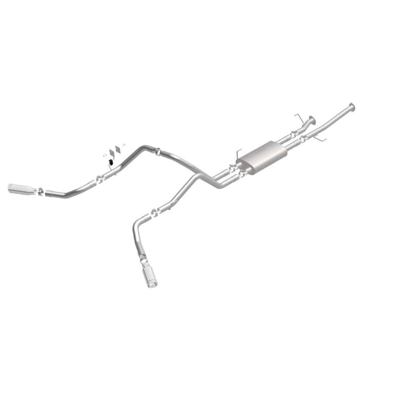 Magnaflow — MagnaFlow Cat-Back 10-15 Toyota Tundra SC LB / CC SB 4.6L/5.7L V8 SS 2.5 Dual Split Rear 4in Tip
Cat-Back - view 3