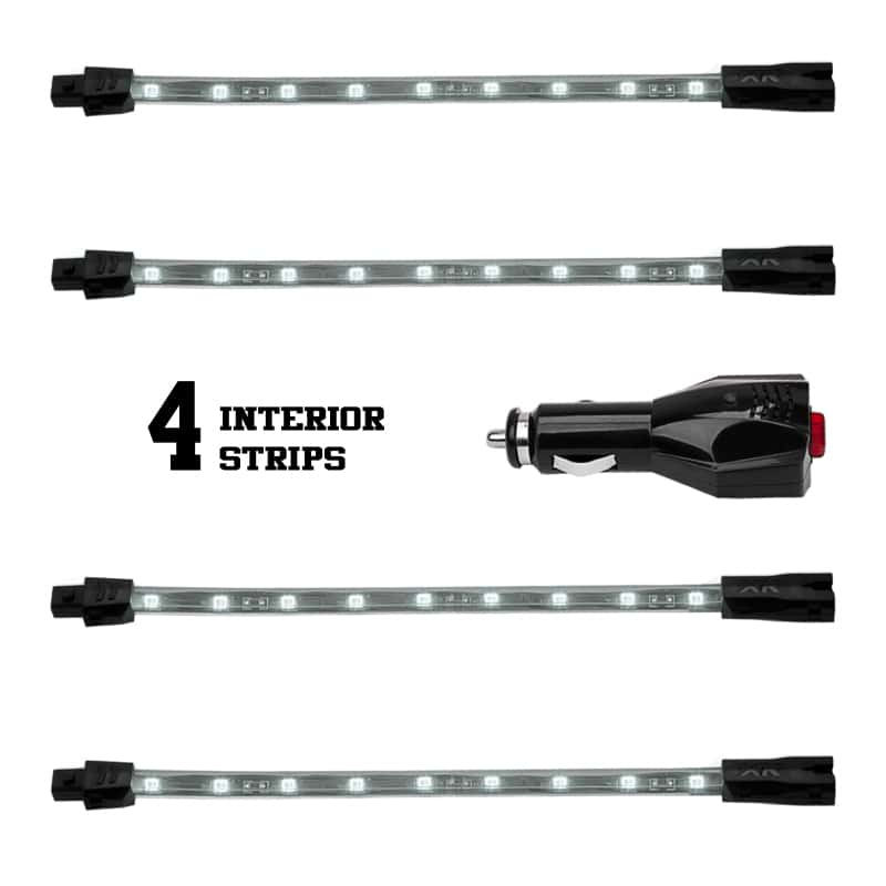 XKGLOW — XK Glow Single Color XKGLOW UnderglowLED Accent Light Car/Truck Kit White - 4x8In - view 3