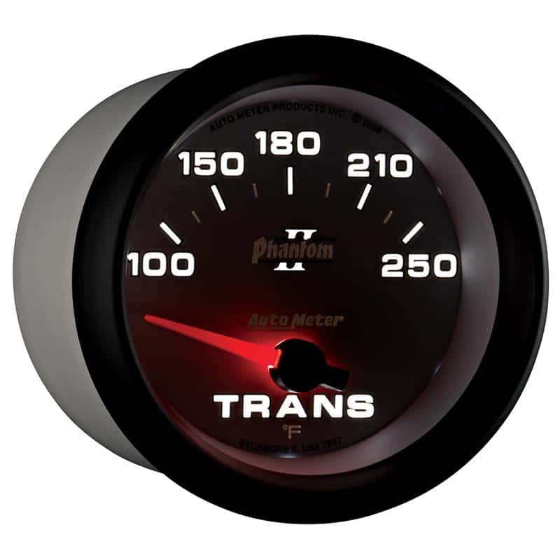 AutoMeter — AutoMeter Gauge Transmission Temp 2-5/8in. 100-250 Deg. F Electric Phantom II
2-5/8" TRANS TEMP, 1 - view 7